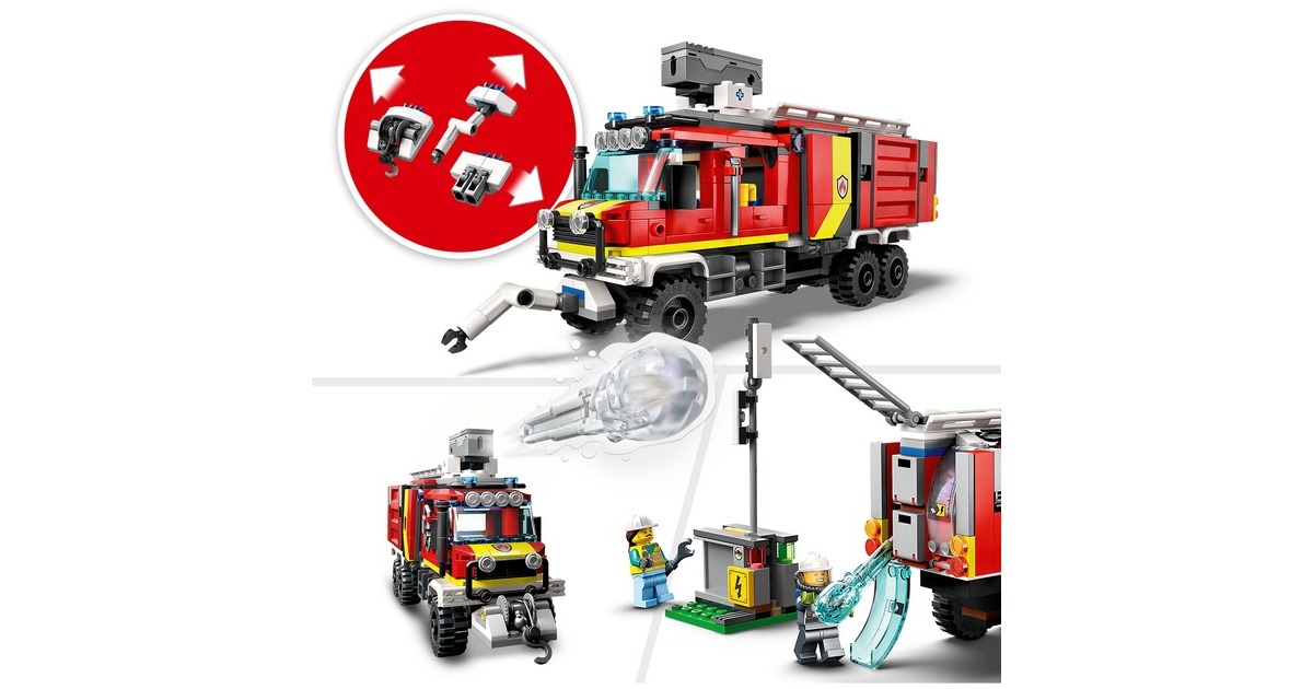 LEGO 60374 City Einsatzleitwagen der Feuerwehr, Konstruktionsspielzeug