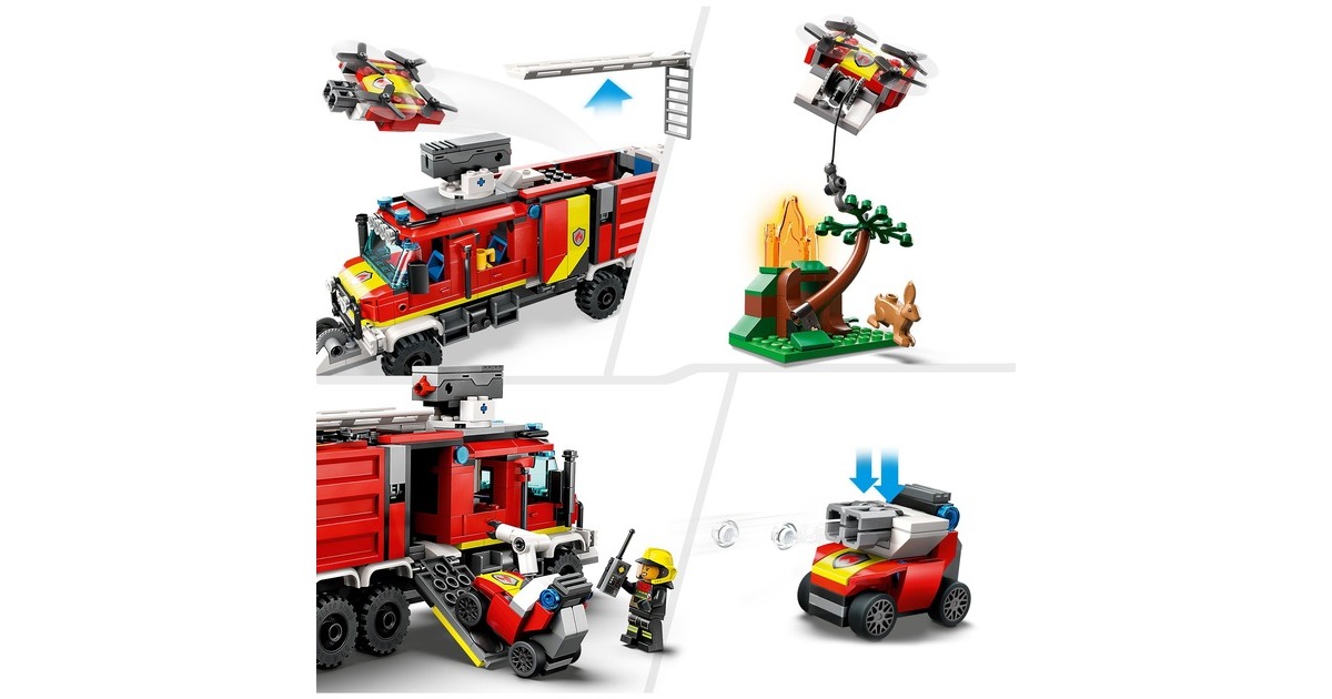 LEGO 60374 City Einsatzleitwagen der Feuerwehr, Konstruktionsspielzeug