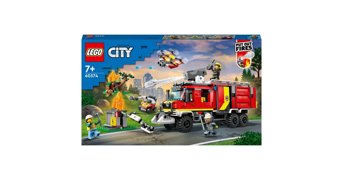 LEGO 60374 City Einsatzleitwagen der Feuerwehr, Konstruktionsspielzeug