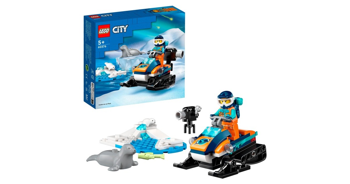 LEGO 60376 City Arktis-Schneemobil, Konstruktionsspielzeug
