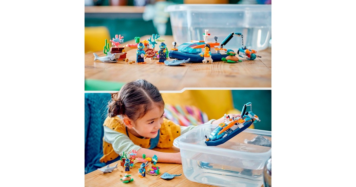 LEGO 60377 City Meeresforscher-Boot, Konstruktionsspielzeug