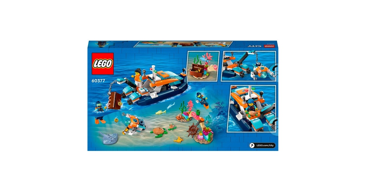 LEGO 60377 City Meeresforscher-Boot, Konstruktionsspielzeug