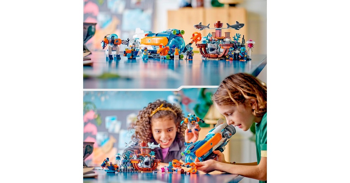 LEGO 60379 City Forscher-U-Boot, Konstruktionsspielzeug