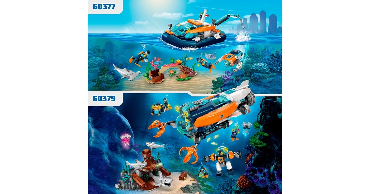 LEGO 60379 City Forscher-U-Boot, Konstruktionsspielzeug