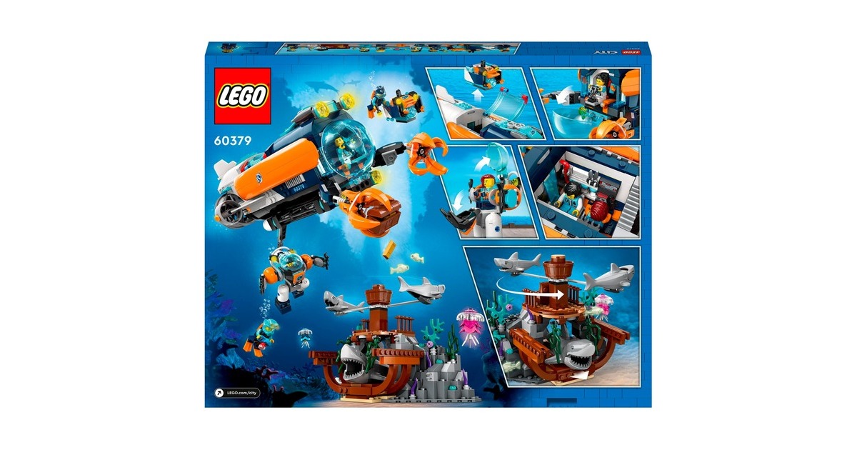 LEGO 60379 City Forscher-U-Boot, Konstruktionsspielzeug