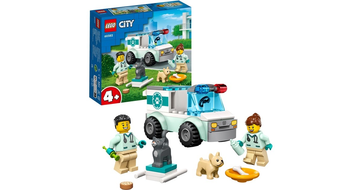 LEGO 60382 City Tierrettungswagen, Konstruktionsspielzeug