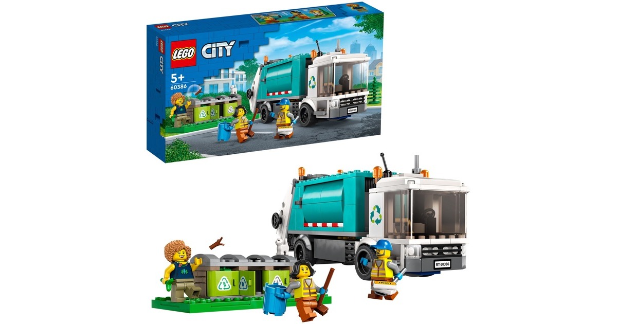 LEGO 60386 City Müllabfuhr, Konstruktionsspielzeug