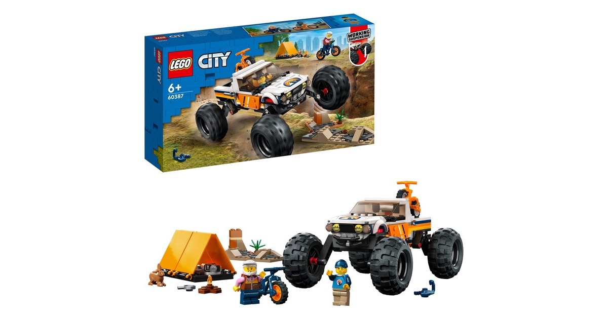 LEGO 60387 City Offroad Abenteuer, Konstruktionsspielzeug