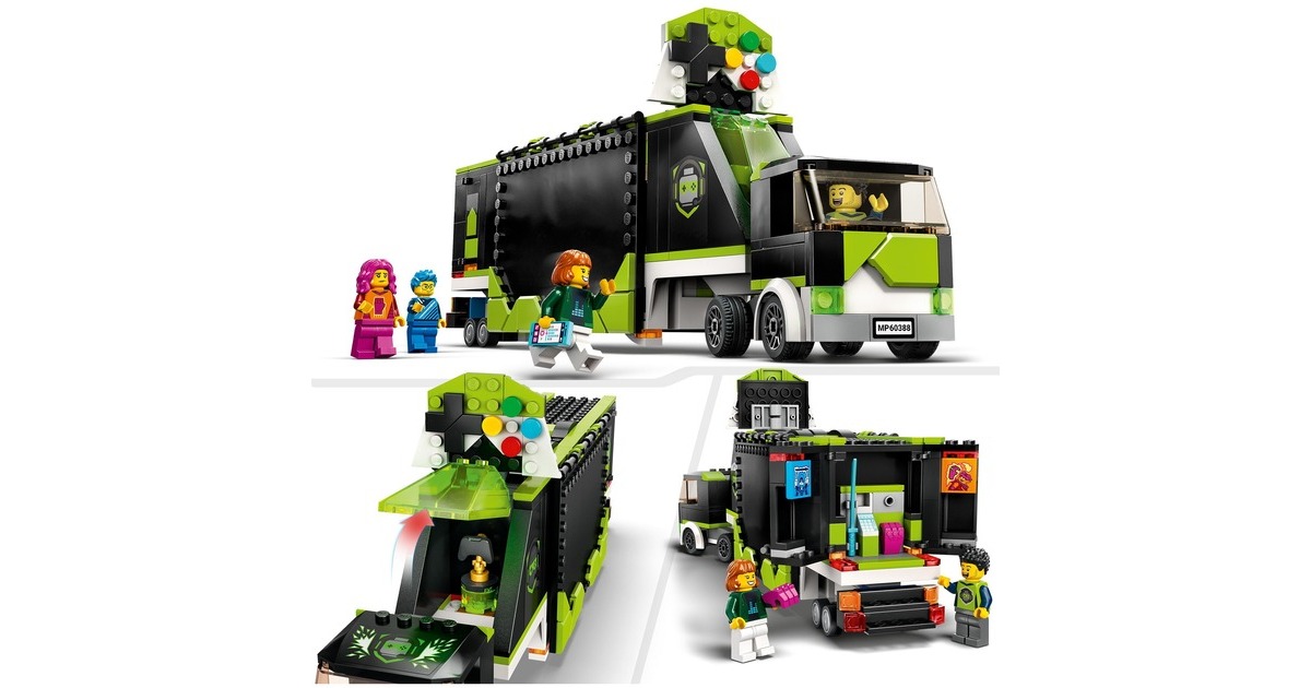 LEGO 60388 City Gaming Turnier Truck, Konstruktionsspielzeug