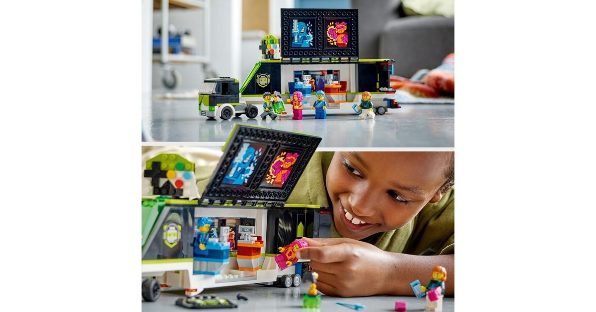 LEGO 60388 City Gaming Turnier Truck, Konstruktionsspielzeug