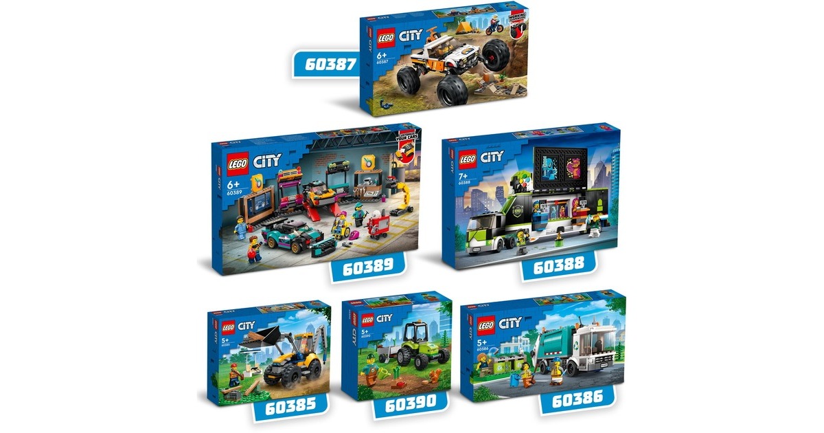 LEGO 60388 City Gaming Turnier Truck, Konstruktionsspielzeug