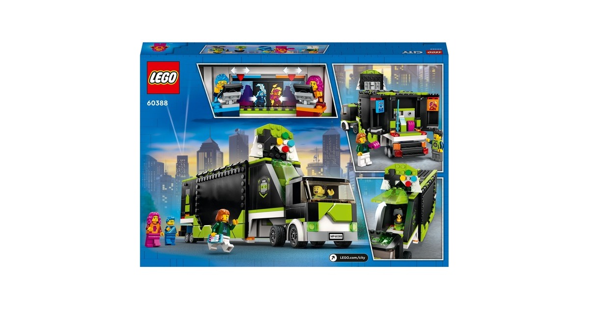 LEGO 60388 City Gaming Turnier Truck, Konstruktionsspielzeug