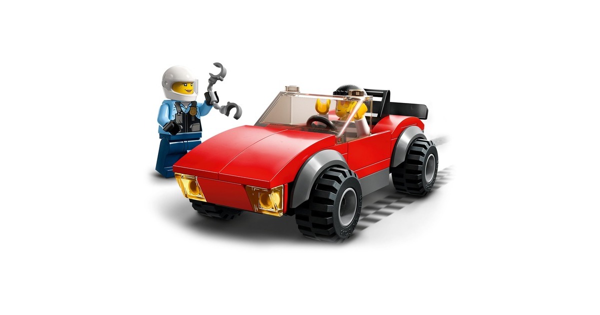 LEGO 60392 City Verfolgungsjagd mit dem Polizeimotorrad, Konstruktionsspielzeug