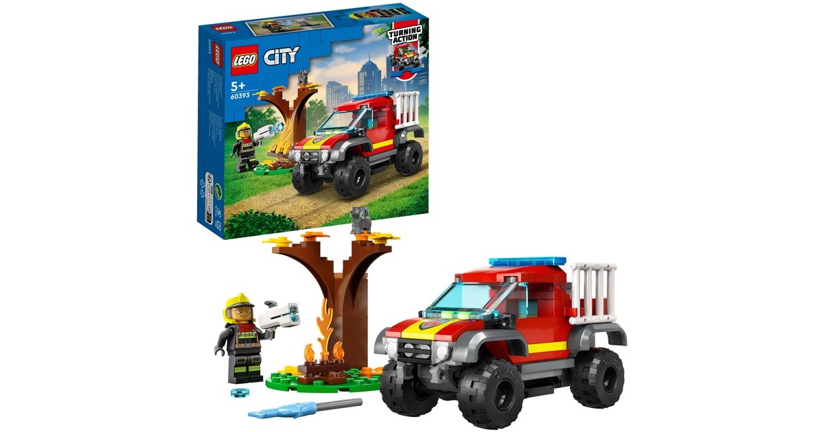 LEGO 60393 City Feuerwehr-Pickup, Konstruktionsspielzeug