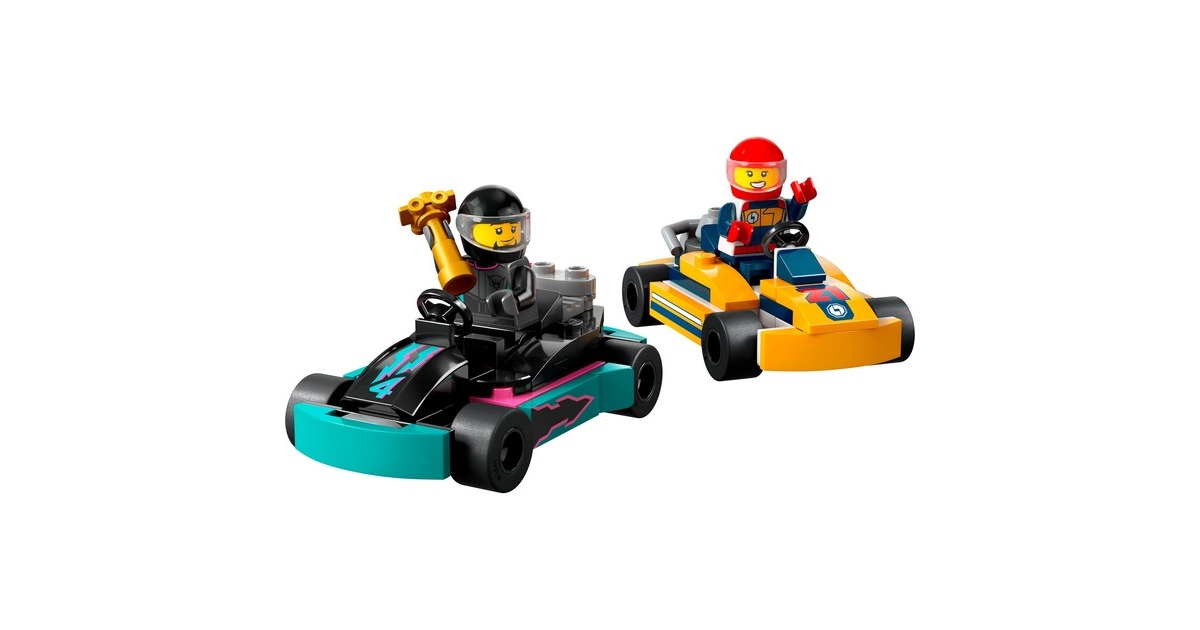 LEGO 60400 City Go-Karts mit Rennfahrern, Konstruktionsspielzeug