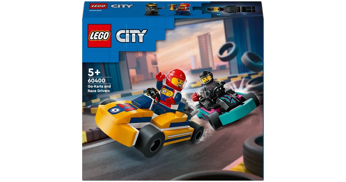 LEGO 60400 City Go-Karts mit Rennfahrern, Konstruktionsspielzeug