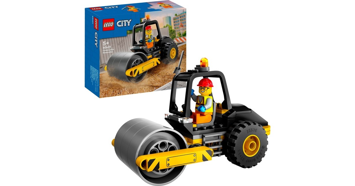 LEGO 60401 City Straßenwalze, Konstruktionsspielzeug