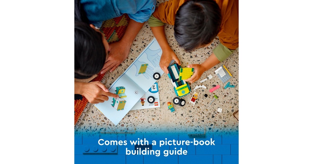 LEGO 60403 City Rettungswagen und Snowboarder, Konstruktionsspielzeug