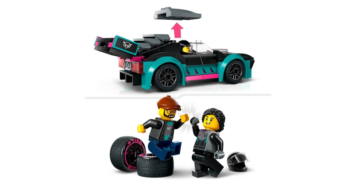 LEGO 60406 City Autotransporter mit Rennwagen, Konstruktionsspielzeug