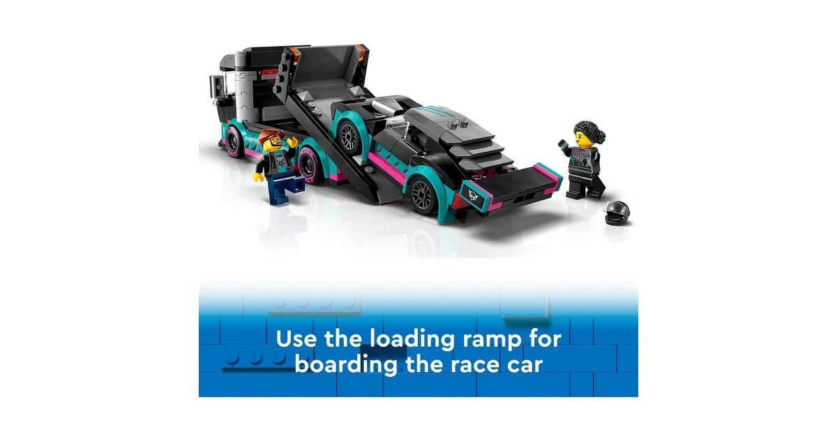 LEGO 60406 City Autotransporter mit Rennwagen, Konstruktionsspielzeug