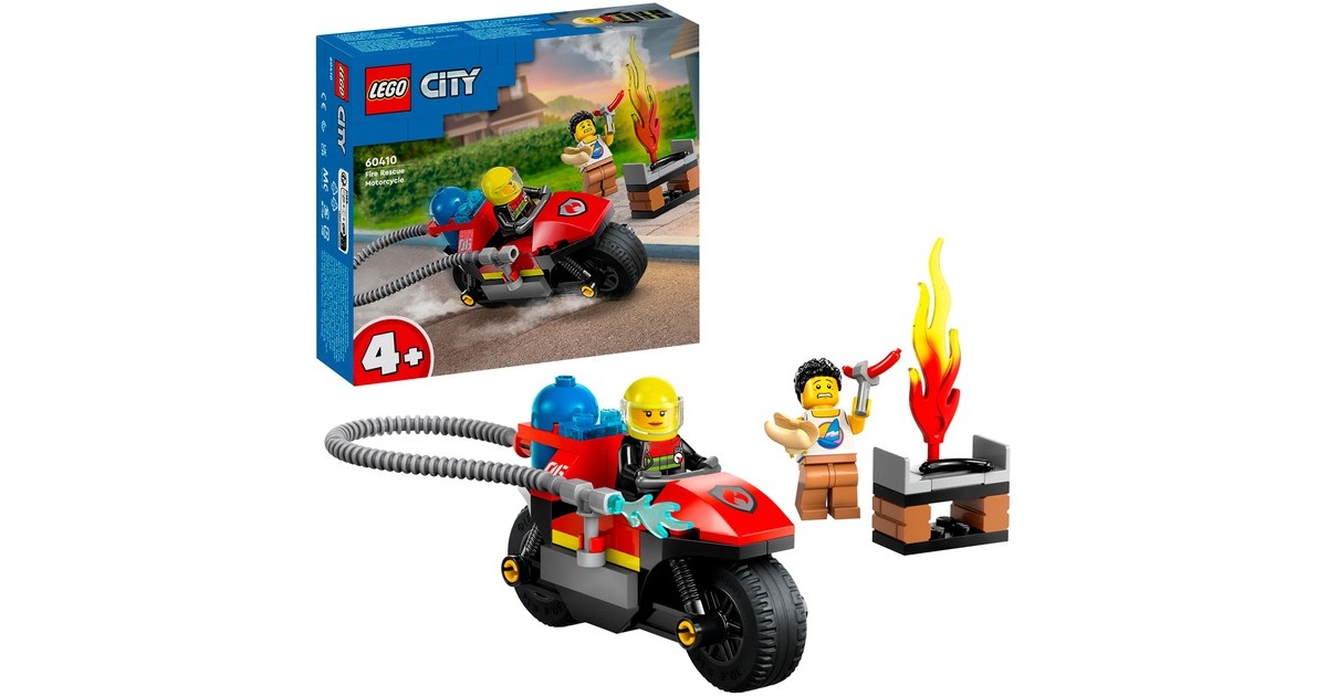 LEGO 60410 City Feuerwehrmotorrad, Konstruktionsspielzeug