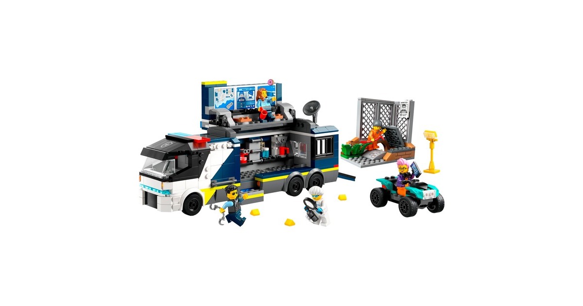 LEGO 60418 City Polizeitruck mit Labor, Konstruktionsspielzeug