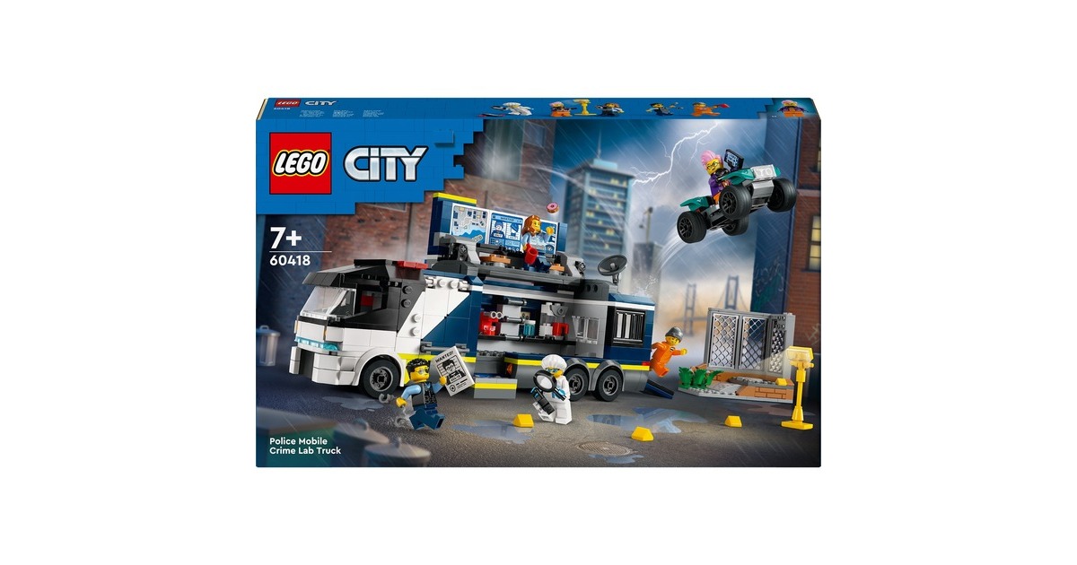 LEGO 60418 City Polizeitruck mit Labor, Konstruktionsspielzeug