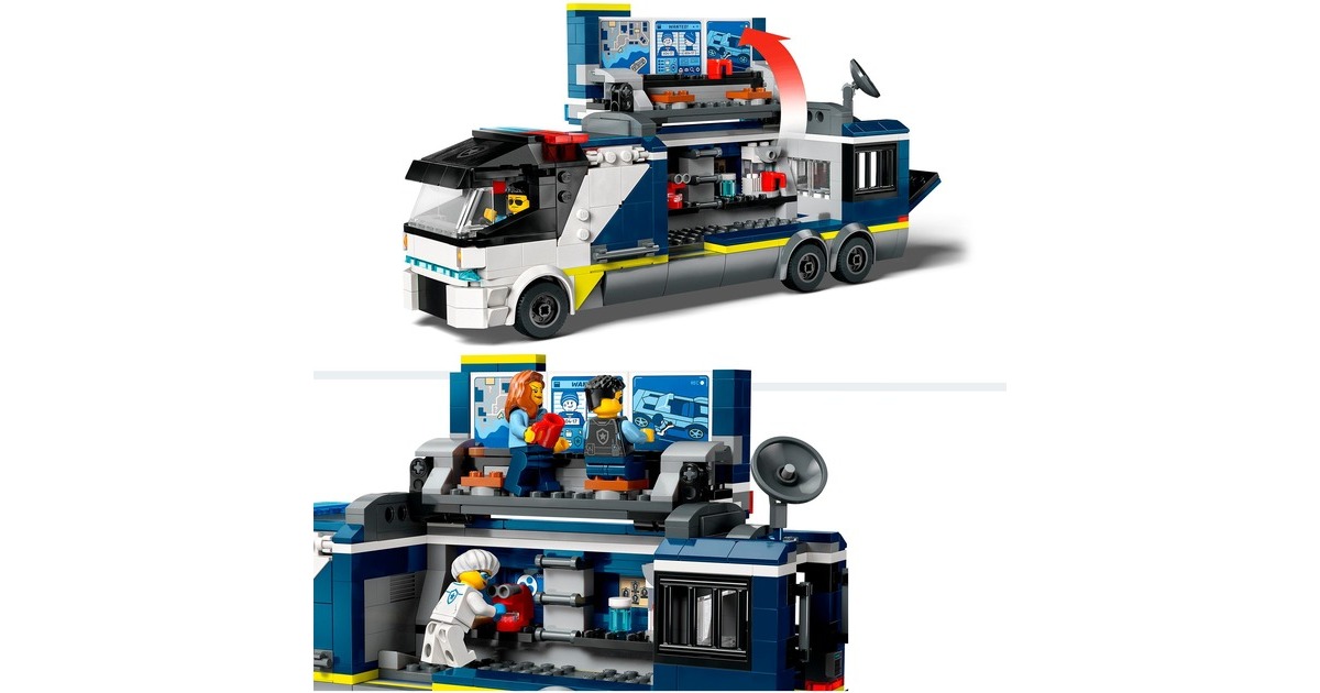 LEGO 60418 City Polizeitruck mit Labor, Konstruktionsspielzeug