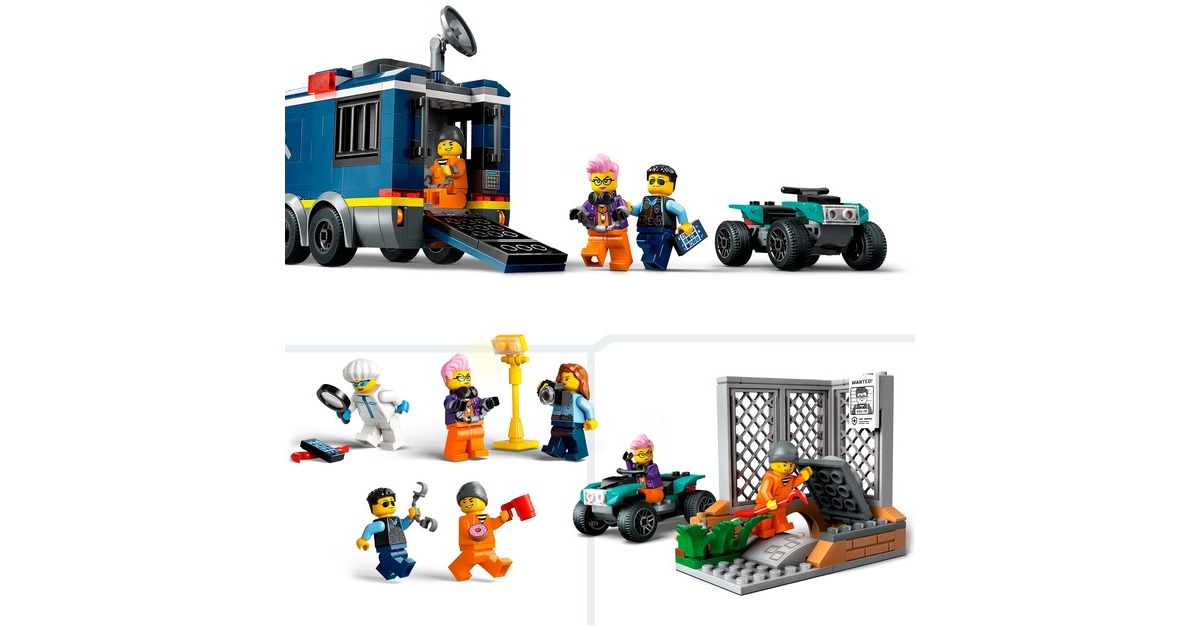 LEGO 60418 City Polizeitruck mit Labor, Konstruktionsspielzeug
