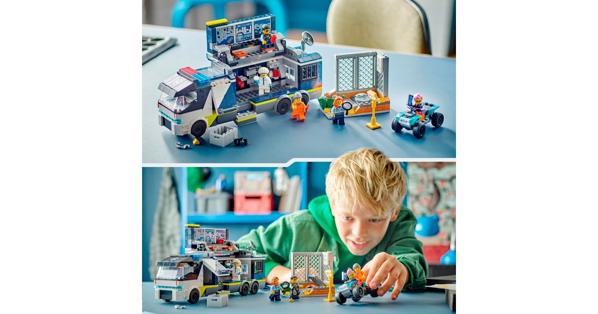 LEGO 60418 City Polizeitruck mit Labor, Konstruktionsspielzeug