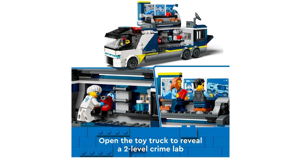 LEGO 60418 City Polizeitruck mit Labor, Konstruktionsspielzeug