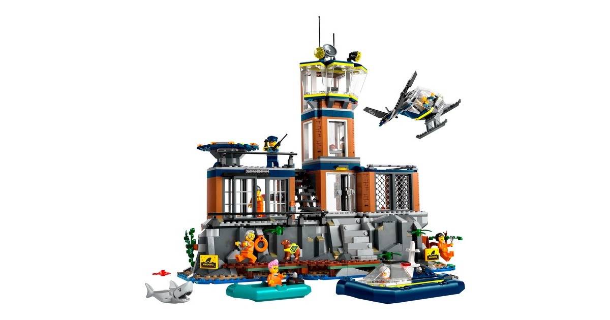 LEGO 60419 City Polizeistation auf der Gefängnisinsel, Konstruktionsspielzeug