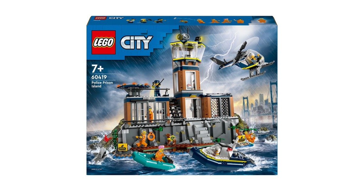 LEGO 60419 City Polizeistation auf der Gefängnisinsel, Konstruktionsspielzeug