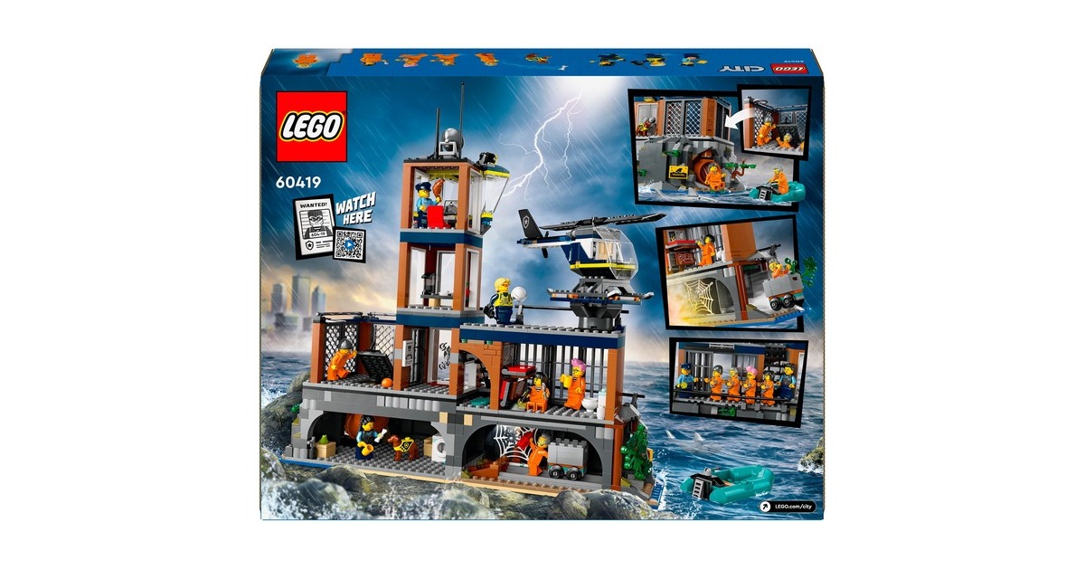 LEGO 60419 City Polizeistation auf der Gefängnisinsel, Konstruktionsspielzeug