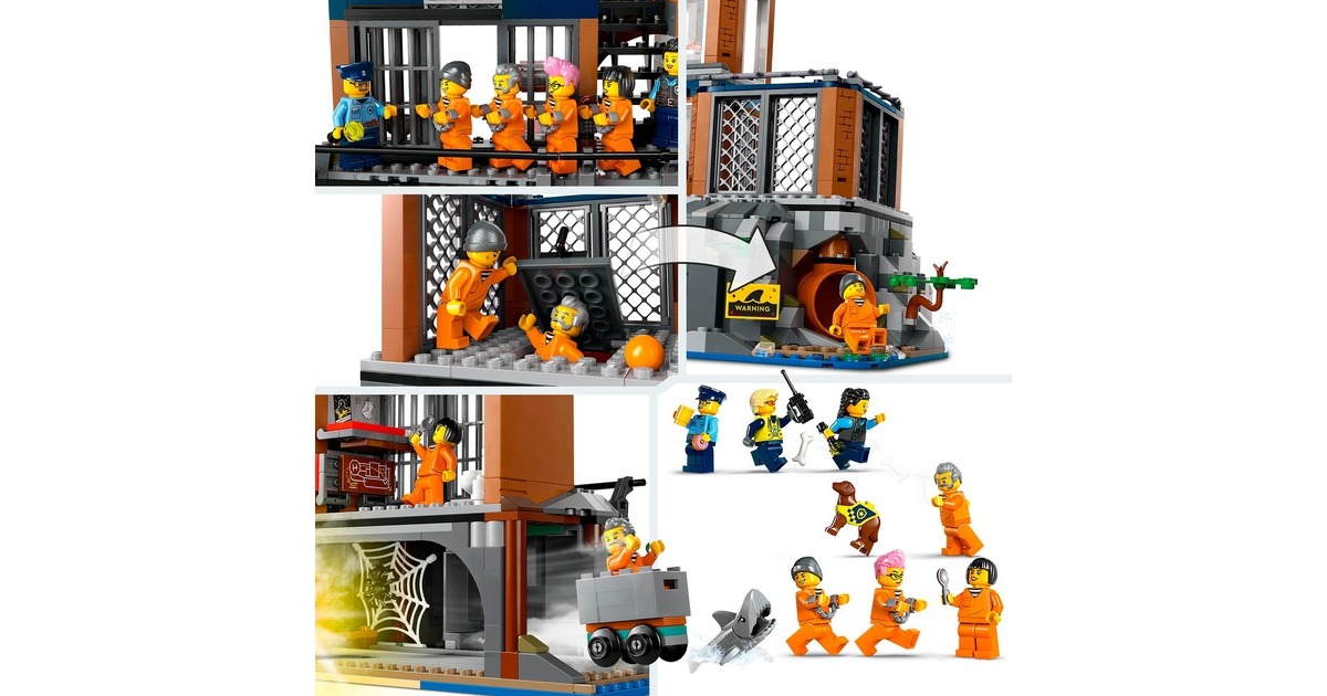 LEGO 60419 City Polizeistation auf der Gefängnisinsel, Konstruktionsspielzeug