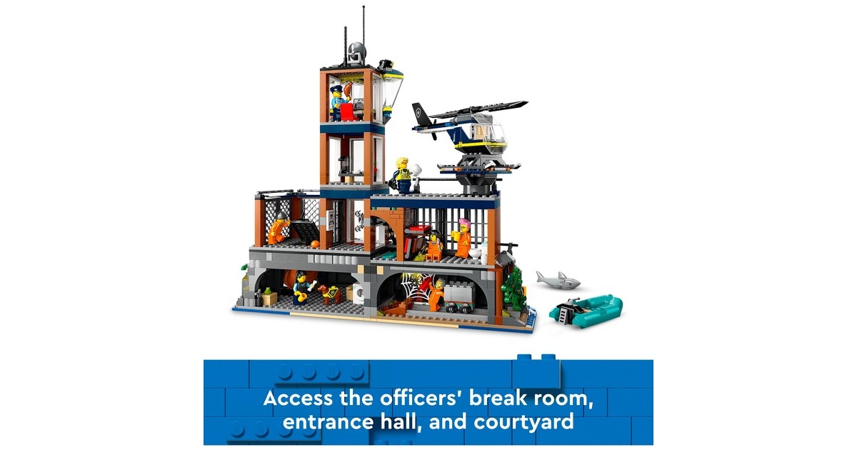 LEGO 60419 City Polizeistation auf der Gefängnisinsel, Konstruktionsspielzeug