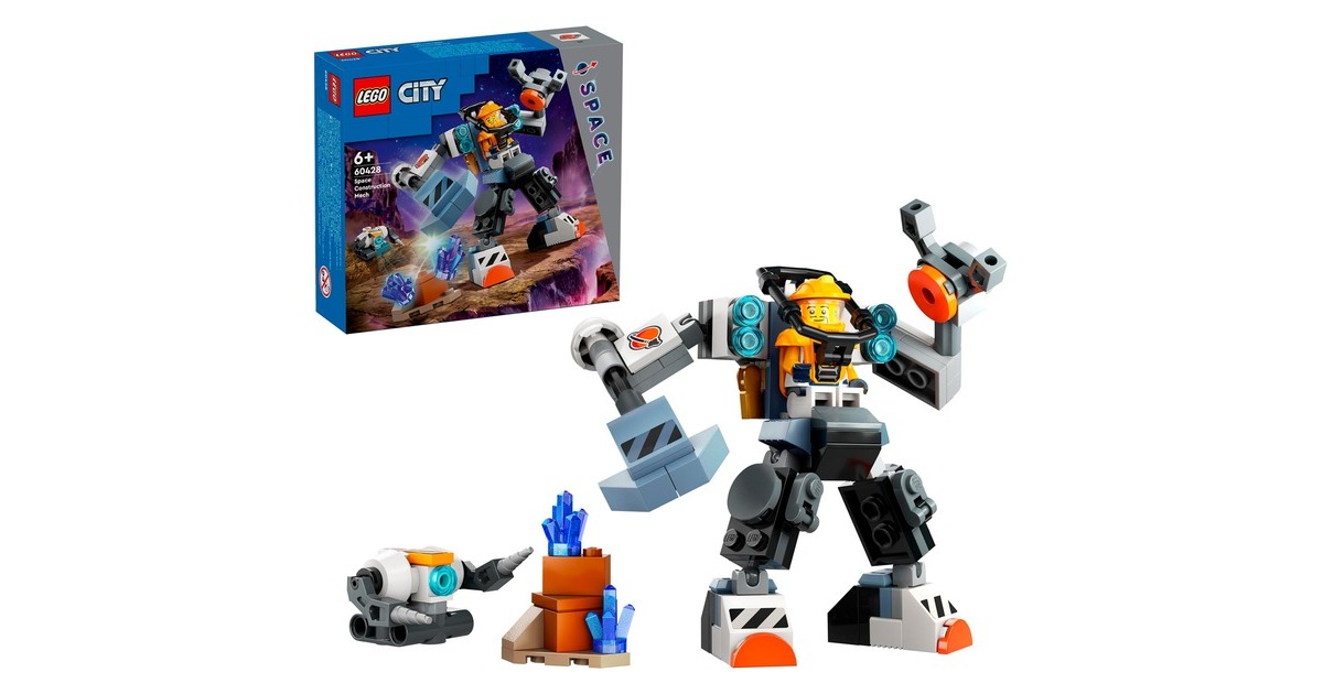 LEGO 60428 City Weltraum-Mech, Konstruktionsspielzeug