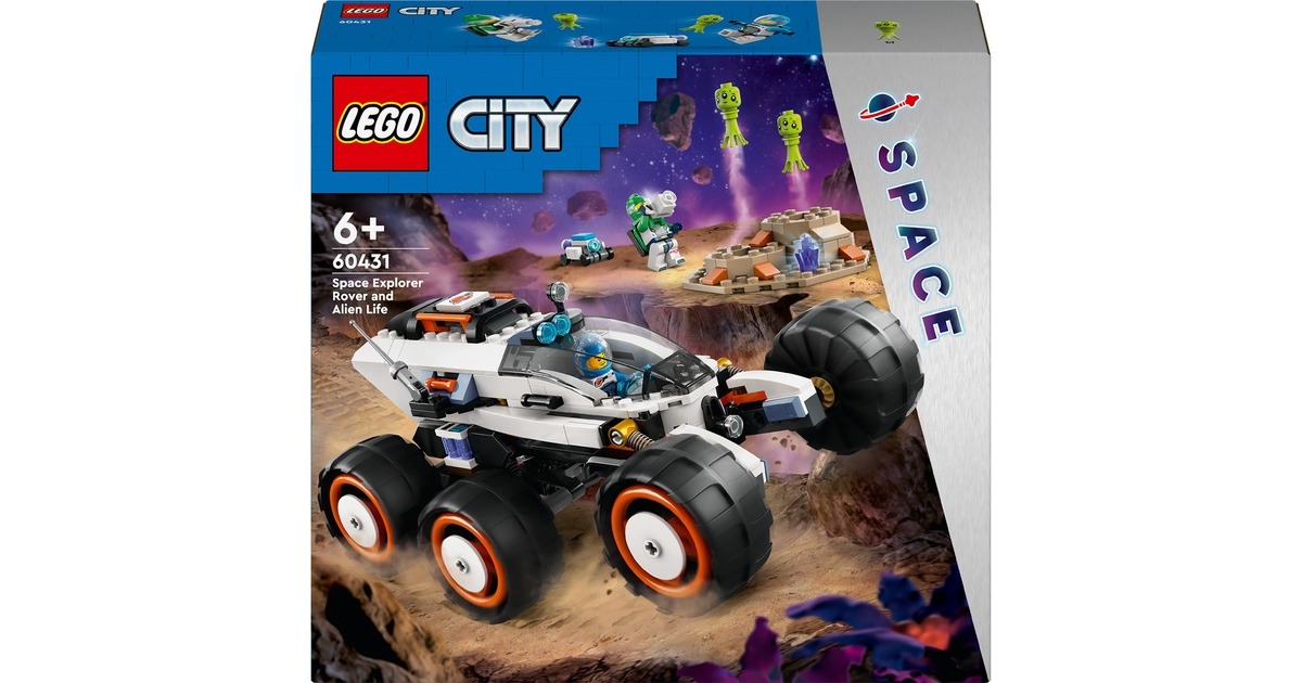 LEGO 60431 City Weltraum-Rover mit Außerirdischen, Konstruktionsspielzeug