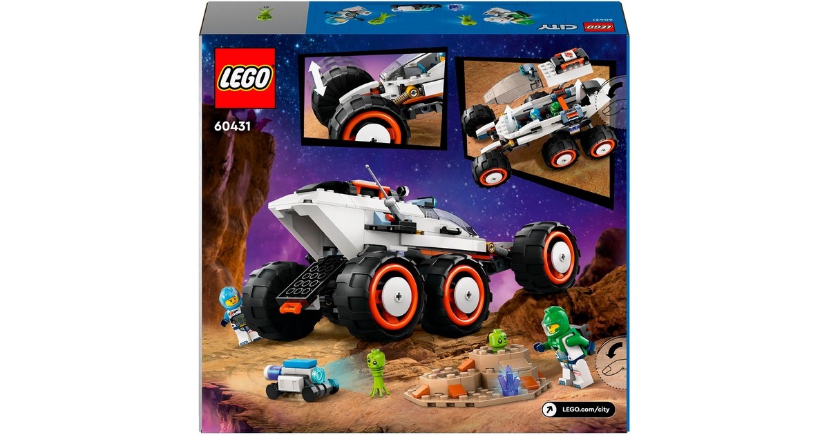 LEGO 60431 City Weltraum-Rover mit Außerirdischen, Konstruktionsspielzeug