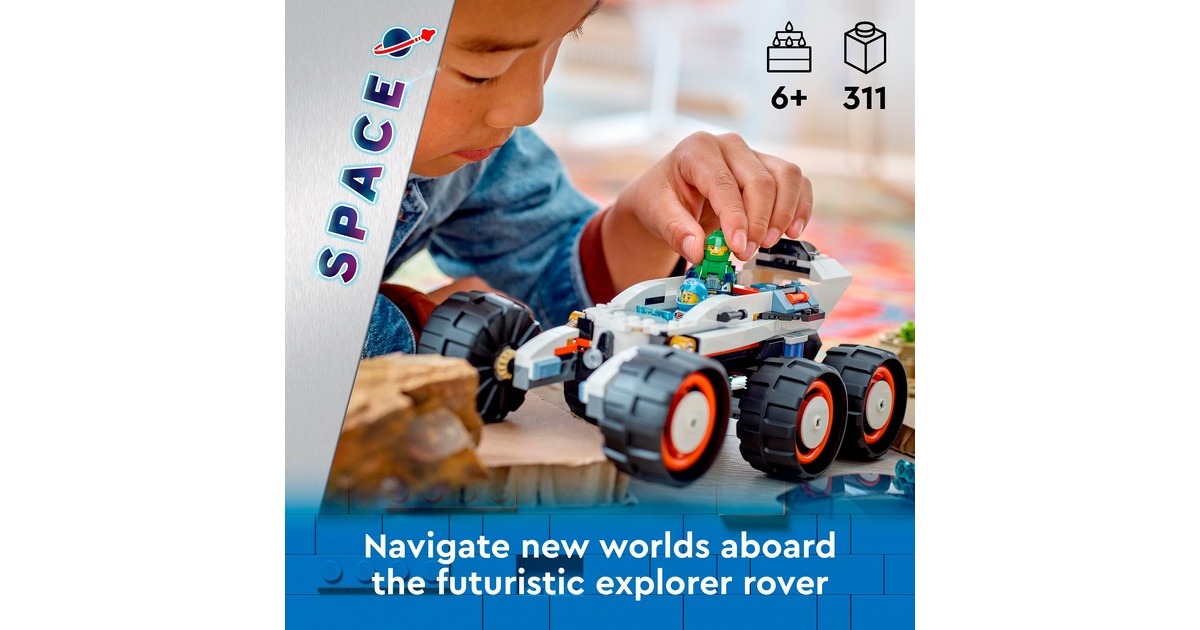 LEGO 60431 City Weltraum-Rover mit Außerirdischen, Konstruktionsspielzeug