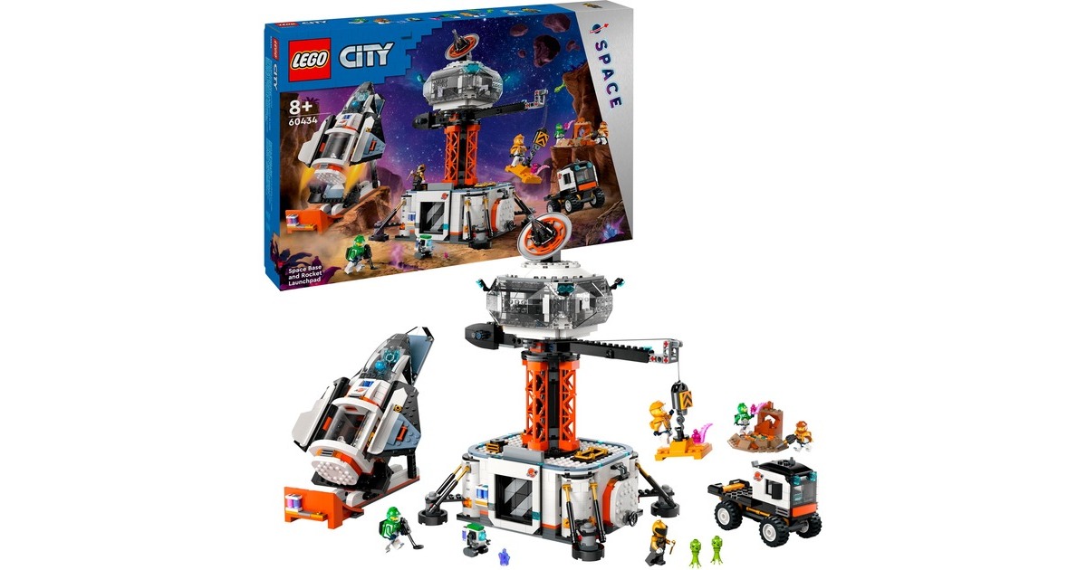 LEGO 60434 City Raumbasis mit Startrampe, Konstruktionsspielzeug