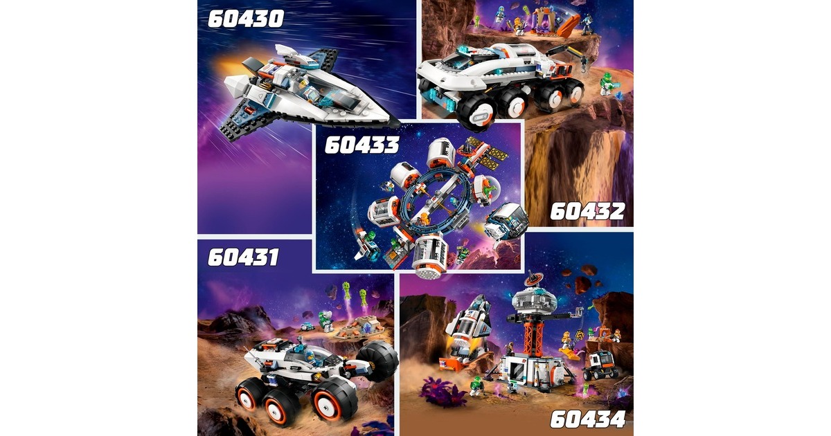 LEGO 60434 City Raumbasis mit Startrampe, Konstruktionsspielzeug