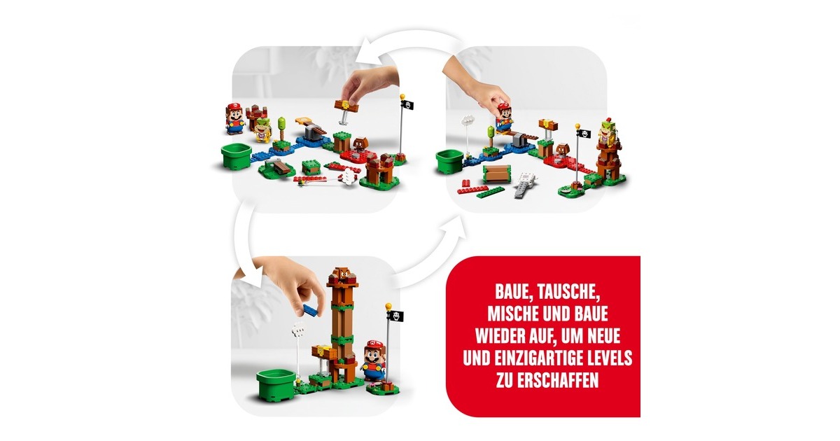 LEGO 71360 Super Mario Abenteuer mit Mario - Starterset, Konstruktionsspielzeug