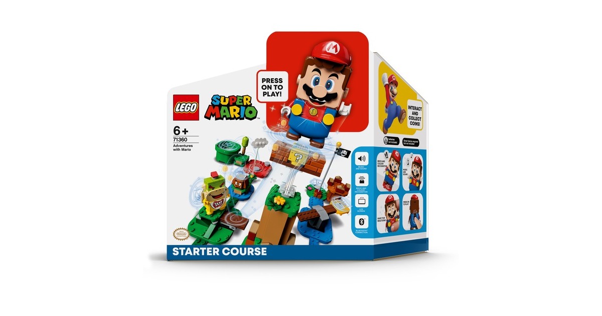LEGO 71360 Super Mario Abenteuer mit Mario - Starterset, Konstruktionsspielzeug