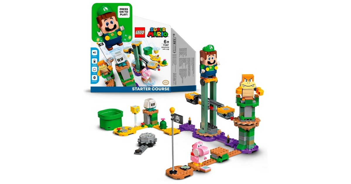 LEGO 71387 Super Mario Abenteuer mit Luigi - Starterset, Konstruktionsspielzeug