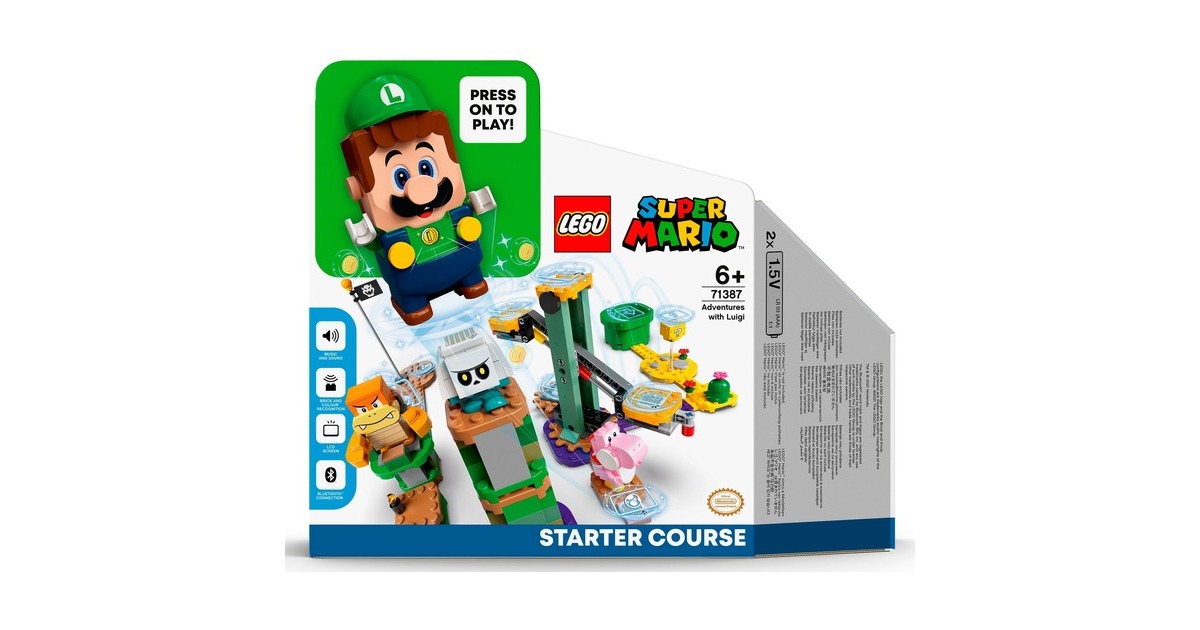 LEGO 71387 Super Mario Abenteuer mit Luigi - Starterset, Konstruktionsspielzeug