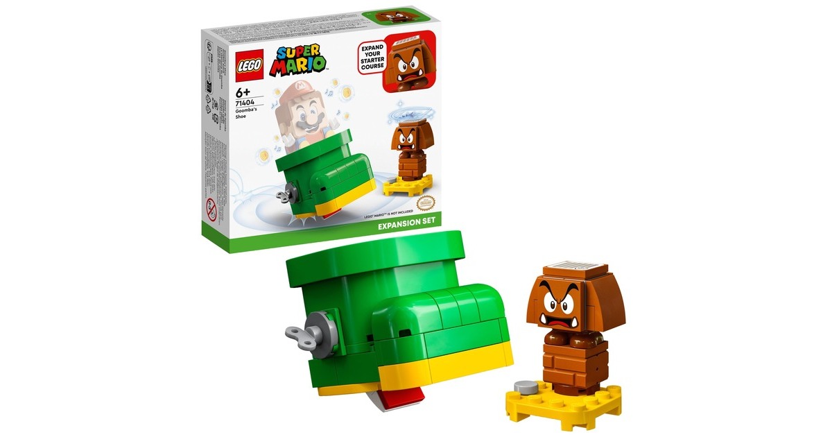 LEGO 71404 Super Mario Gumbas Schuh – Erweiterungsset, Konstruktionsspielzeug(zum kombinieren mit Mario, Luigi oder Peach Starterset, mit Gumba Figur)