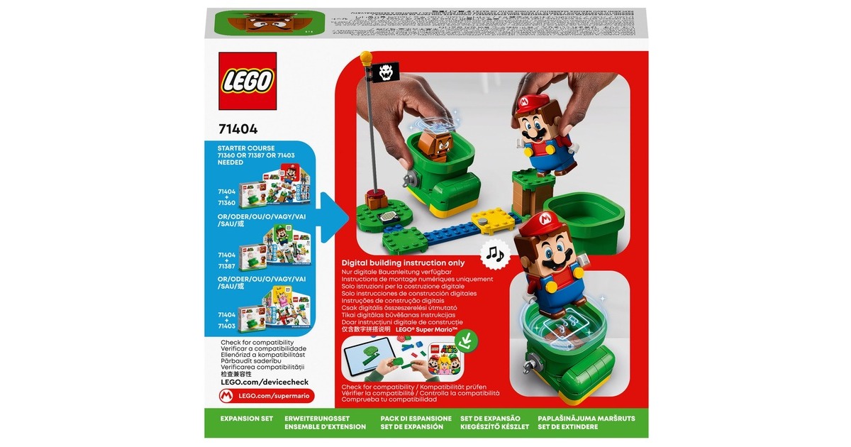 LEGO 71404 Super Mario Gumbas Schuh – Erweiterungsset, Konstruktionsspielzeug(zum kombinieren mit Mario, Luigi oder Peach Starterset, mit Gumba Figur)