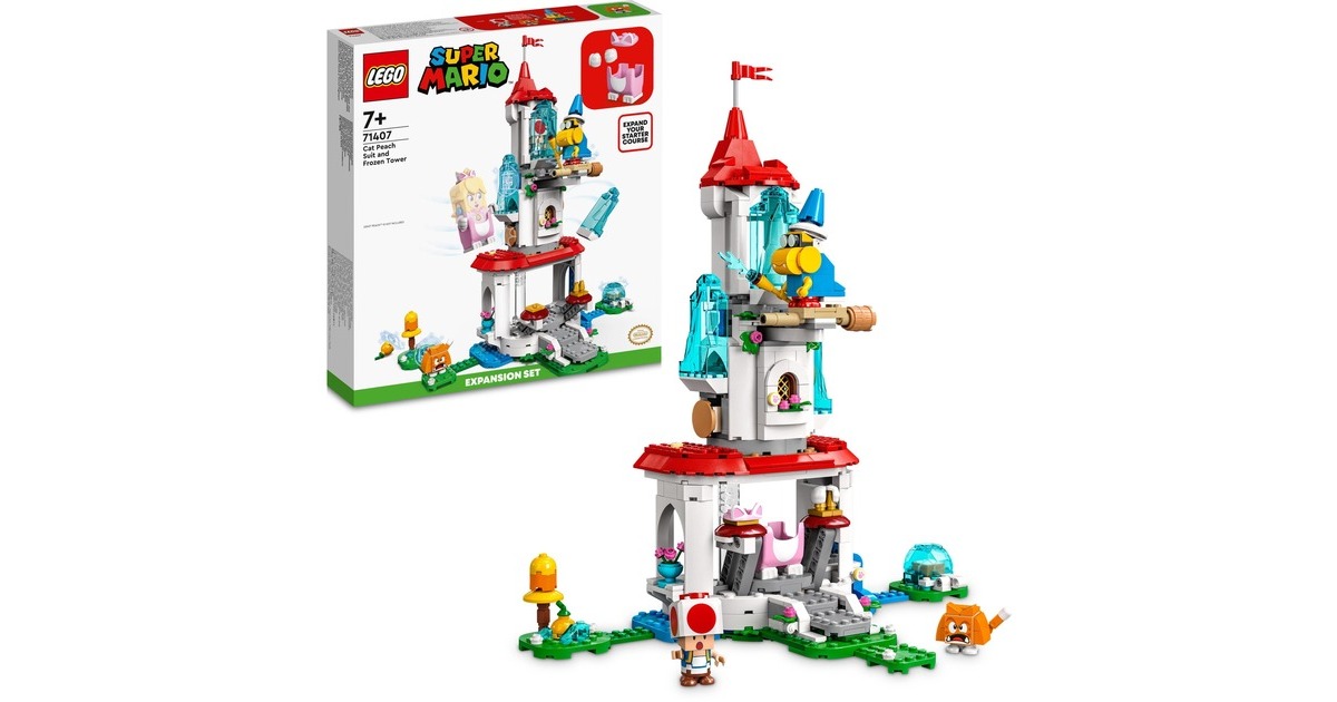 LEGO 71407 Super Mario Katzen-Peach-Anzug und Eisturm – Erweiterungsset, Konstruktionsspielzeug(baubares Spielzeug zum kombinieren mit Mario, Luigi oder Peach Starterset)