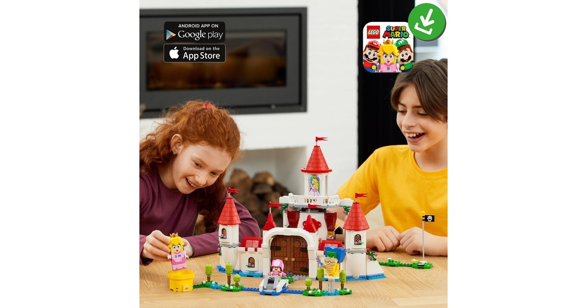 LEGO 71408 Super Mario Princess Peach Palast – Erweiterungsset, Konstruktionsspielzeug(Zum Kombinieren mit Starterset, Zeitblock mit Bowser, Ludwig, Toadette und Gumba Figur)